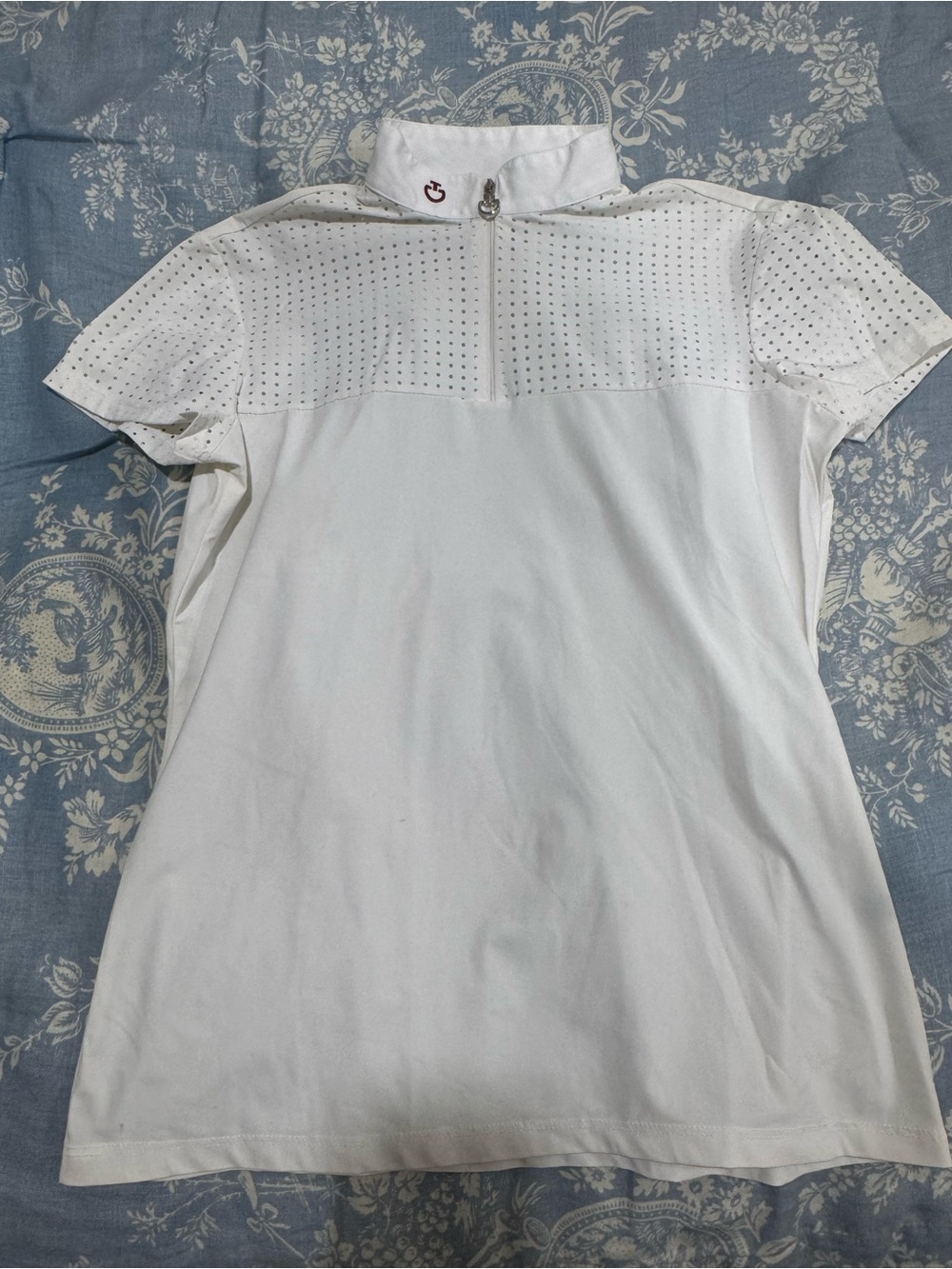 Cavalleria Toscana Perforated Zip Shirt